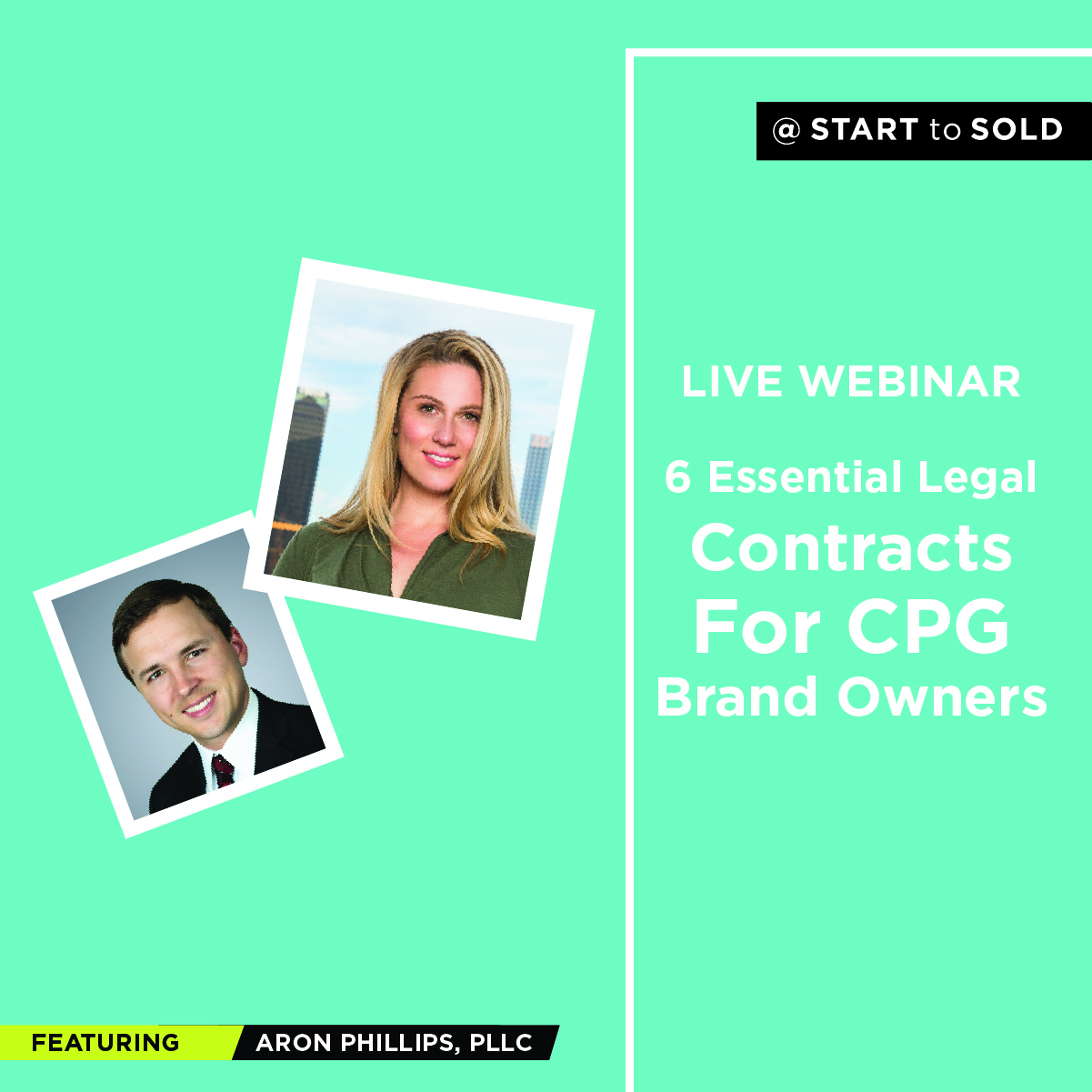 Contract Essentials For CPG Brand Owners - Product Small Business Legal Advice 101 (live webinar)