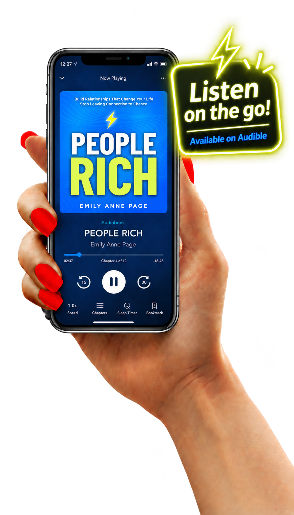 The PEOPLE RICH audiobook by Emily Anne Page, playing on Audible