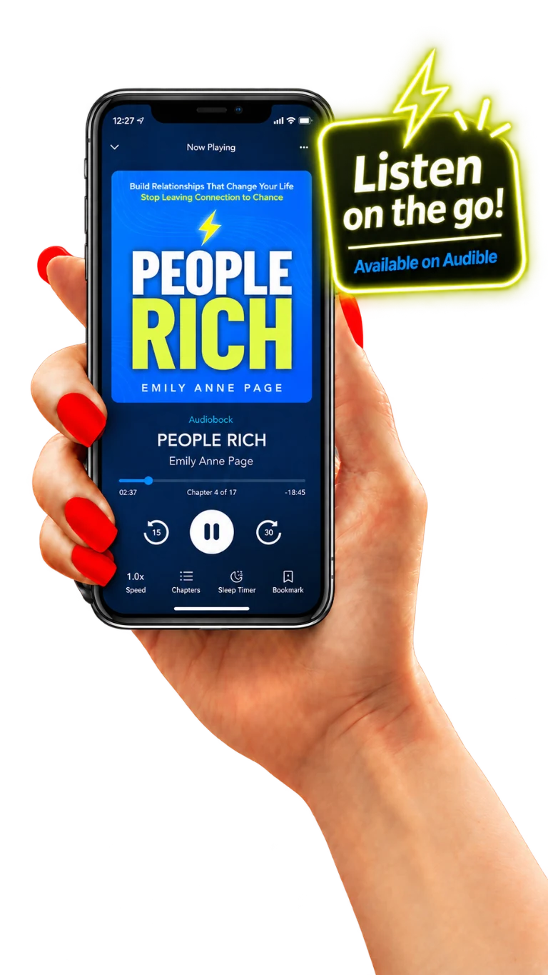 The PEOPLE RICH audiobook by Emily Anne Page, playing on Audible